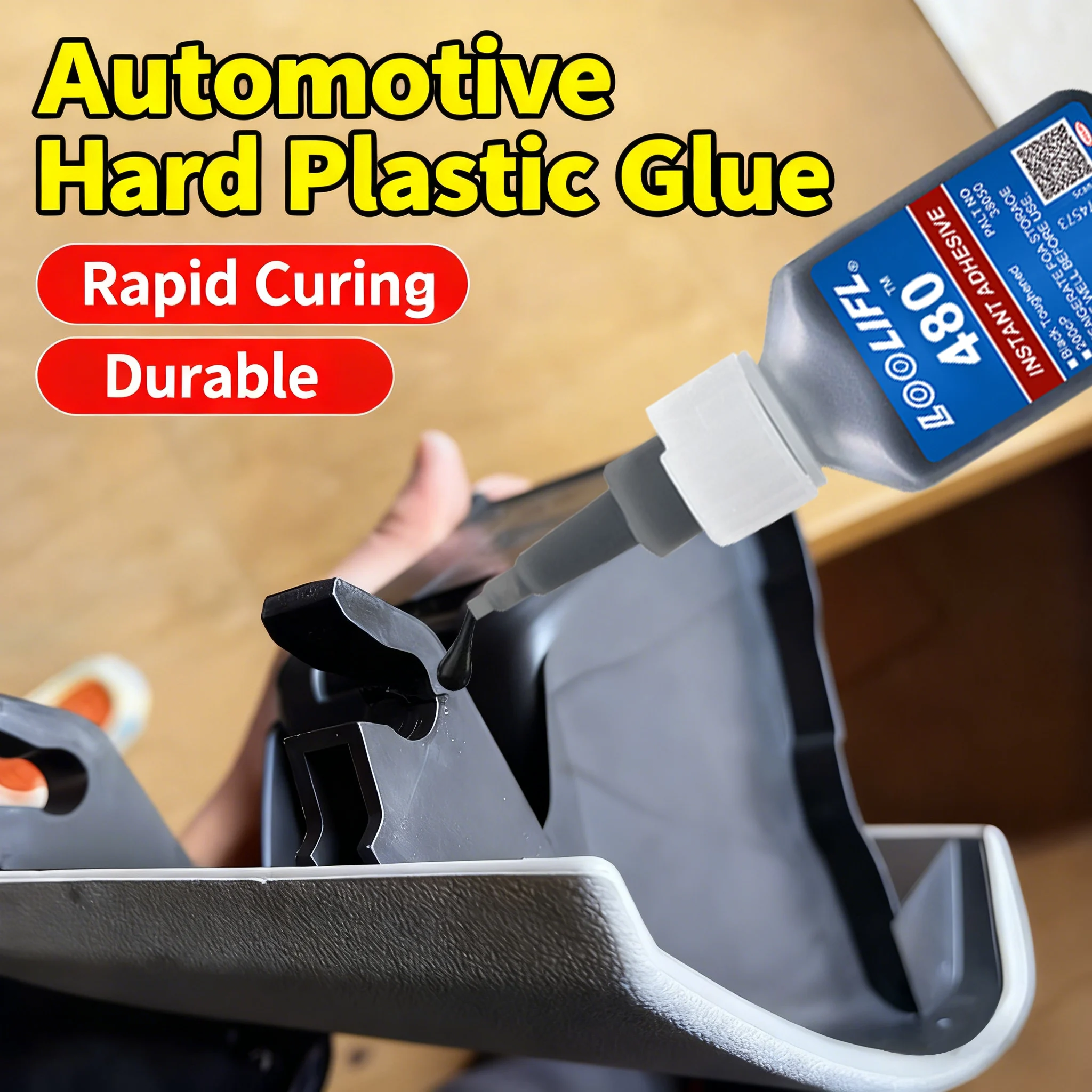 LOOLIFL480 20g Cyanoacrylate Adhesive High Temp Resistant Impact Resistant Bond Plastic Metal Rubber For Auto Body Bumper Repair