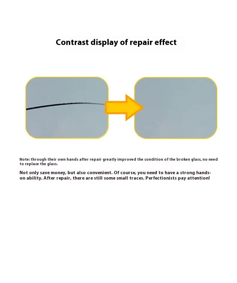 ISGTDRM Car Windshield Cracked Repair DIY Car Window Phone Screen Repair Kit Glass Curing Glue Auto Glass Scratch Crack Restore