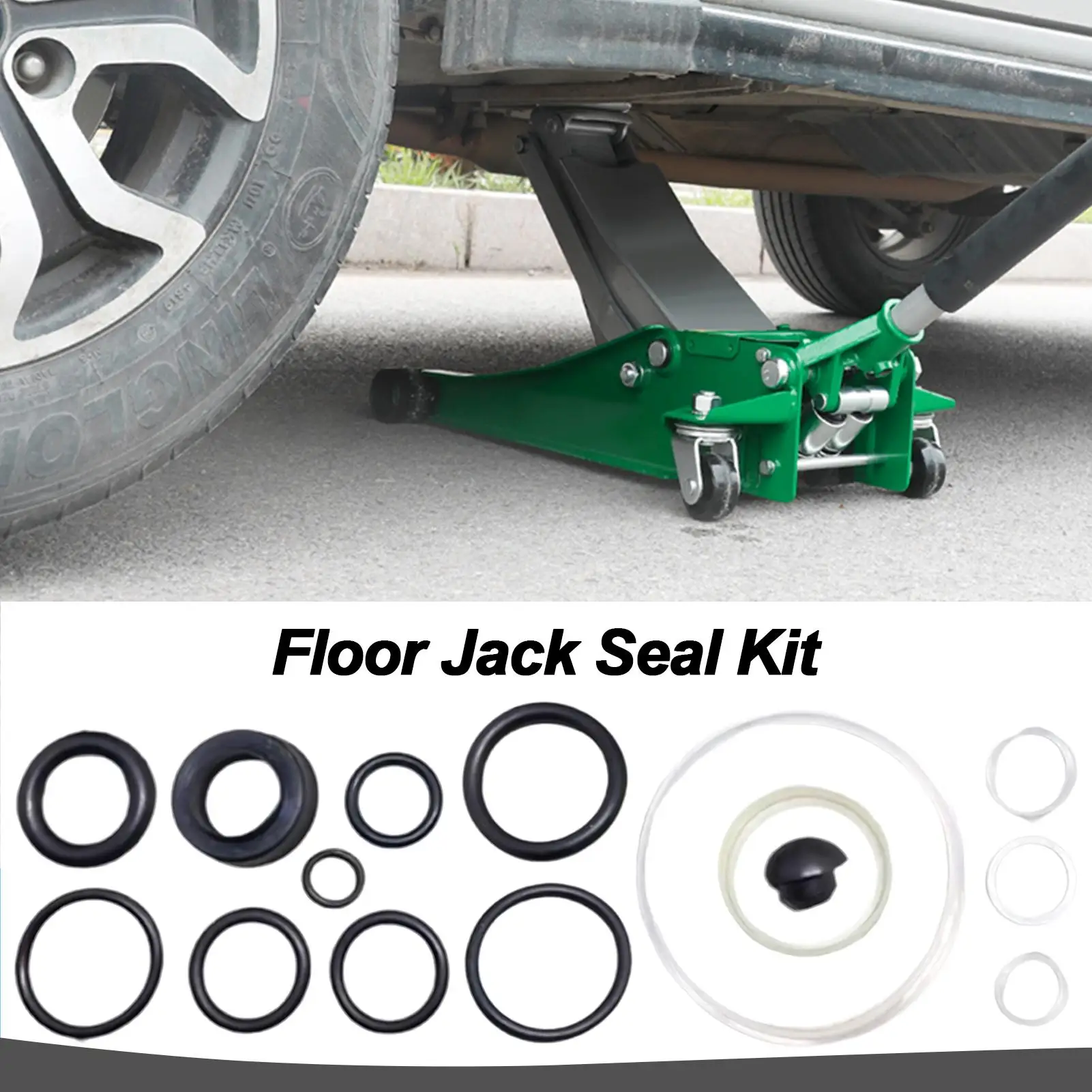 Floor Jack Seal Replacement Kit Oil Sealing Ring Floor Jack Parts Car Repair Tool Small Attachment for Garage and Workshop Floor Jack Seal Replacement Kit Oil Sealing Ring Floor Jack Parts Car Repair Tool Small Attachment for Garage and Workshop
