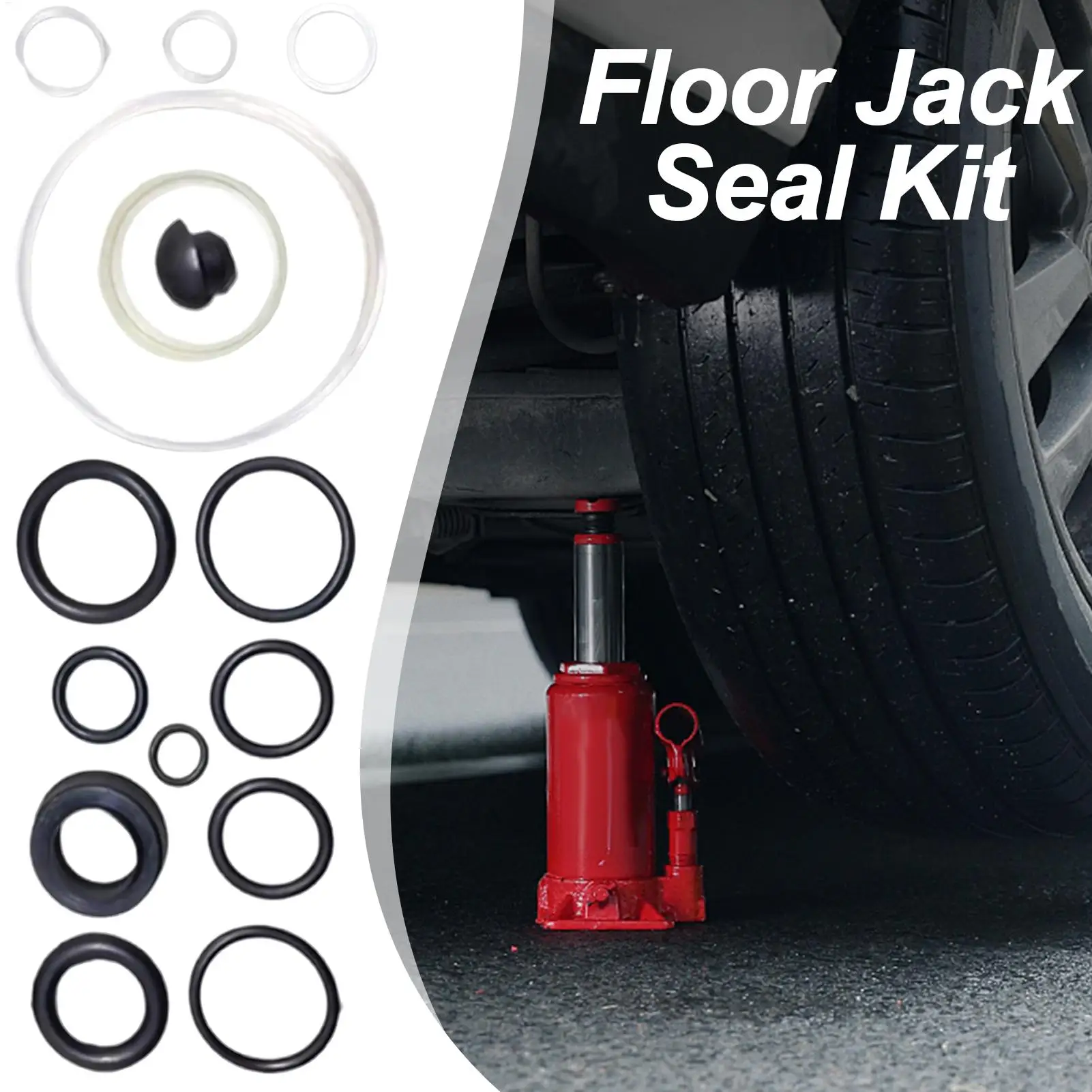 Floor Jack Seal Replacement Kit Oil Sealing Ring Floor Jack Parts Car Repair Tool Small Attachment for Garage and Workshop Floor Jack Seal Replacement Kit Oil Sealing Ring Floor Jack Parts Car Repair Tool Small Attachment for Garage and Workshop