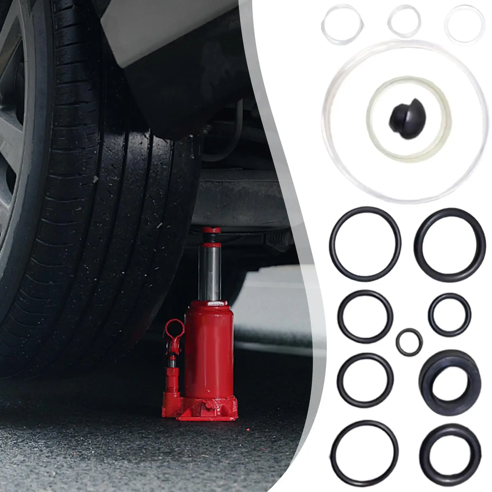 Floor Jack Seal Replacement Kit Oil Sealing Ring Floor Jack Parts Car Repair Tool Small Attachment for Garage and Workshop Floor Jack Seal Replacement Kit Oil Sealing Ring Floor Jack Parts Car Repair Tool Small Attachment for Garage and Workshop
