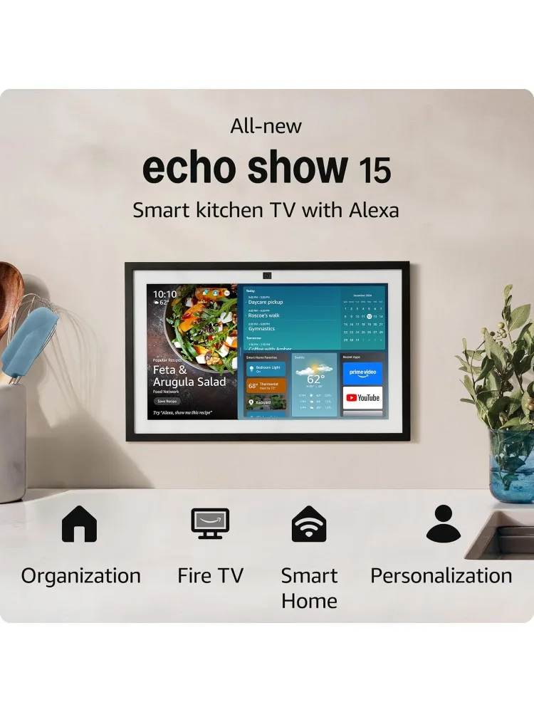 All-new Amazon Echo Show 15 | A stunning HD 15.6