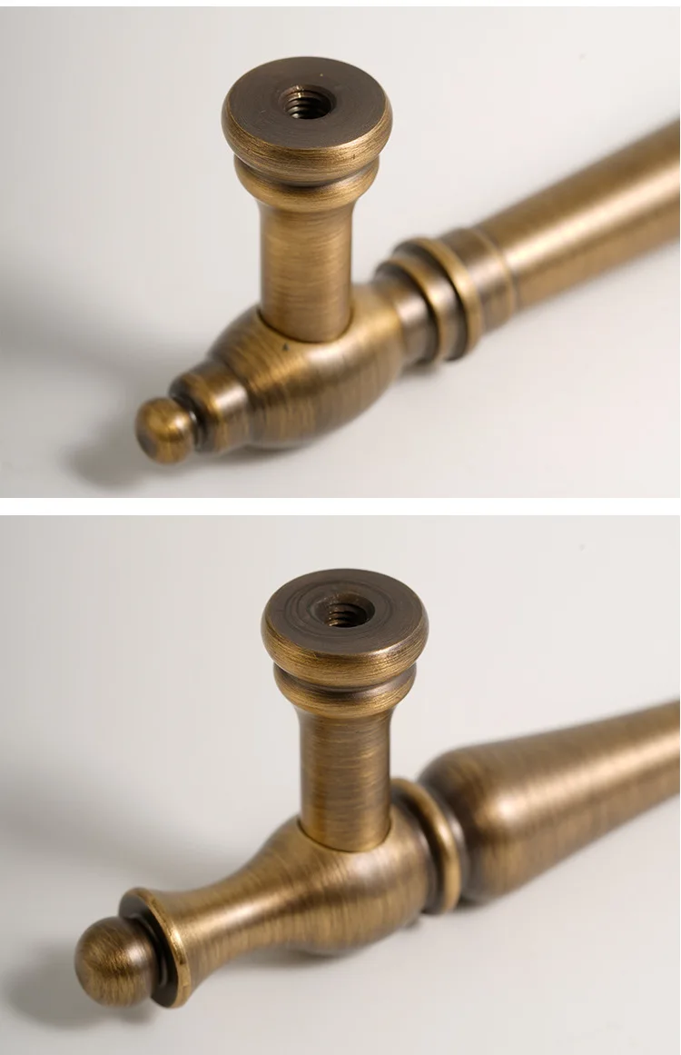 French Vintage Brass Handles for Furniture Bronze Handles for Cabinets and Drawers Hardware Fitting Kitchen Cabinet Handles