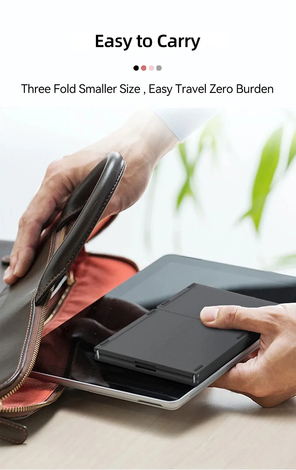 Foldable Bluetooth Keyboard With Touchpad Mini Wireless Keyboard Rechargable Keyboard For IOS Android Windows Tablet Notebook