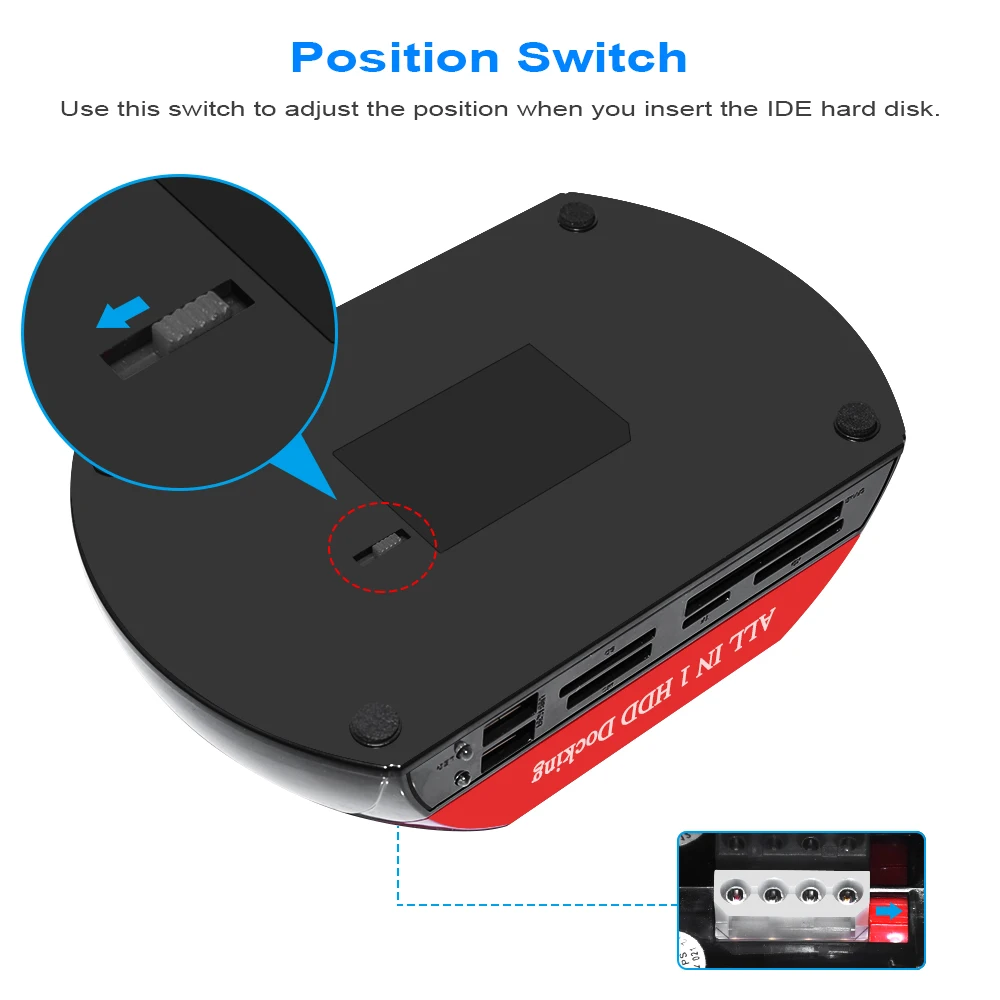 Hard Drive Docking Station for 2.5 3.5 Inch SATA IDE HDD SSD Reader Dual Slots External Disk Box Enclosure Sata To Usb Adapter Hard Drive Docking Station for 2.5 3.5 Inch SATA IDE HDD SSD Reader Dual Slots External Disk Box Enclosure Sata To Usb Adapter