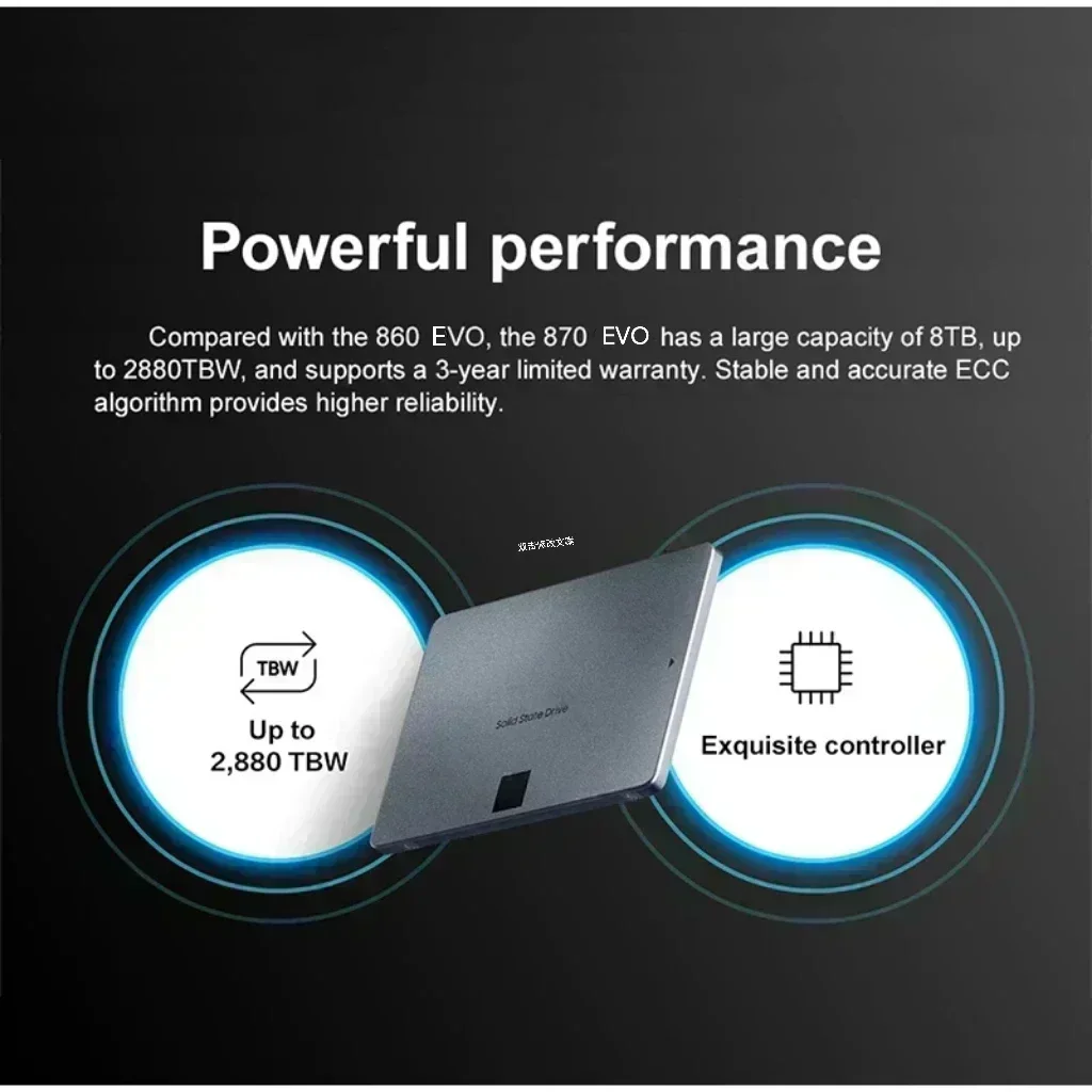 New 880 EVO 2.5 Inch Internal Original SSD Quick Boot SATA 3.0 2TB / 4TB High Speed Solid State Drive for Laptop Desktop PC