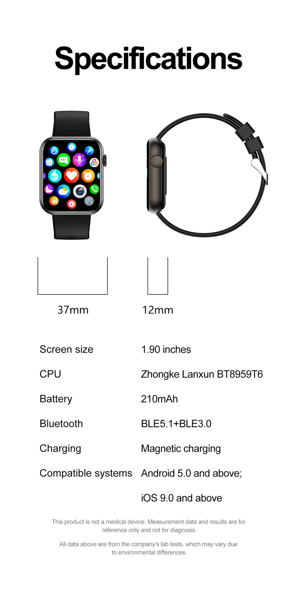 New Smart Watch For Women Full Touch Screen Bluetooth Call Waterproof Watches Sport Fitness Tracker Smartwatch Lady Reloj Mujer