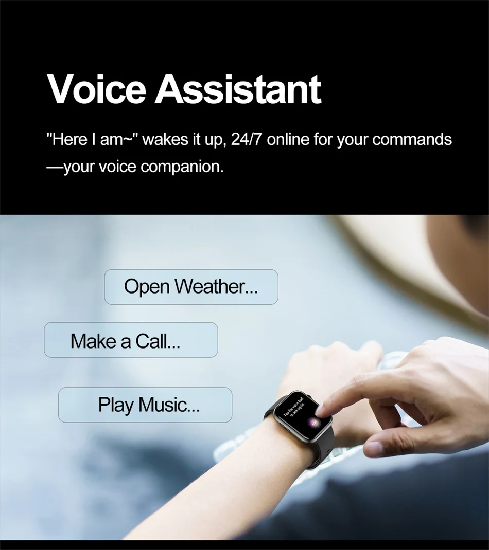 New Smart Watch For Women Full Touch Screen Bluetooth Call Waterproof Watches Sport Fitness Tracker Smartwatch Lady Reloj Mujer