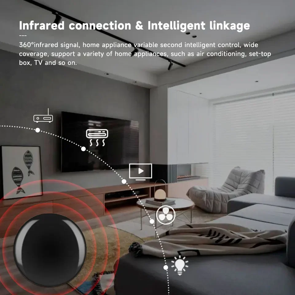 Tuya WiFi IR Remote Control Smart Remote Universal Infrared Controller For Air Conditioner Work With Alexa Google Home Tuya WiFi IR Remote Control Smart Remote Universal Infrared Controller For Air Conditioner Work With Alexa Google Home