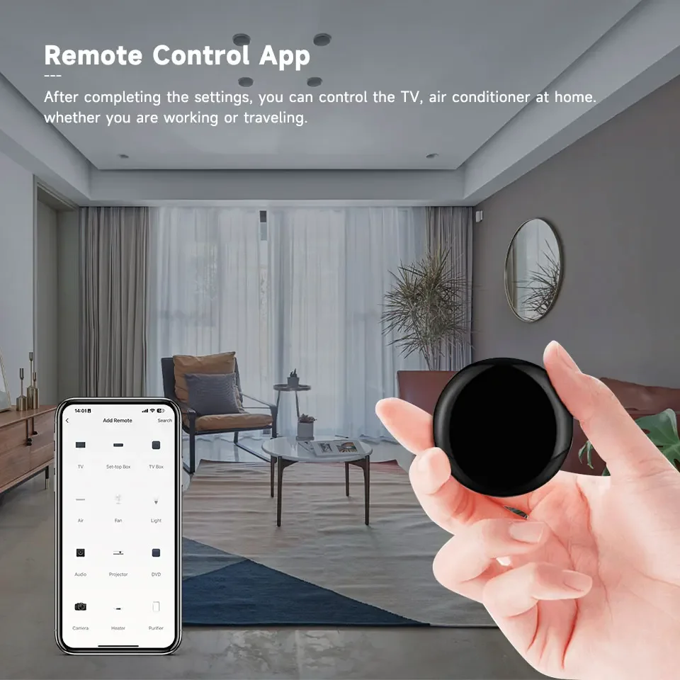 Tuya WiFi IR Remote Control Smart Remote Universal Infrared Controller For Air Conditioner Work With Alexa Google Home Tuya WiFi IR Remote Control Smart Remote Universal Infrared Controller For Air Conditioner Work With Alexa Google Home