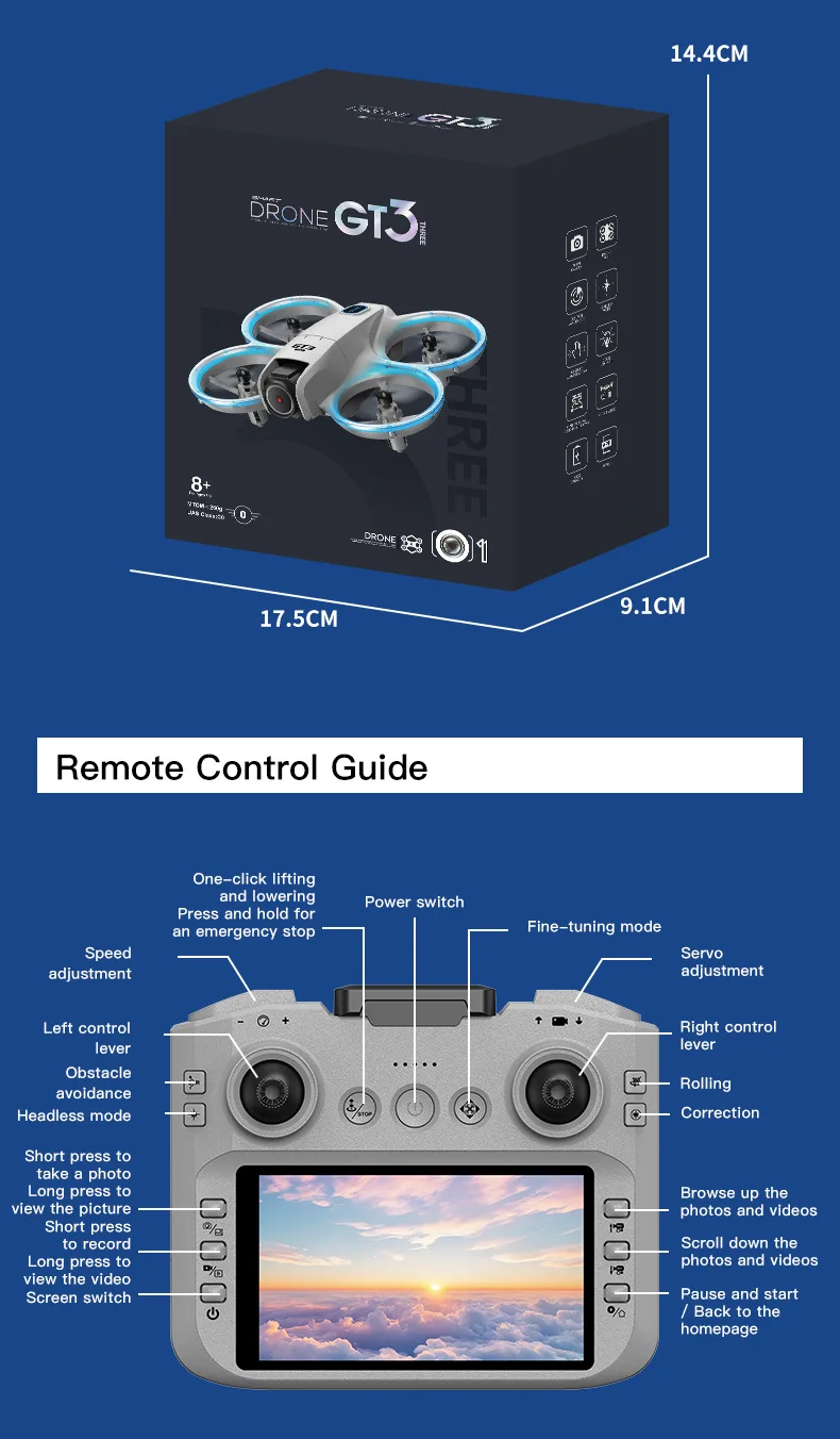 2025New GT3 MAX Drone 8K HD 4.3