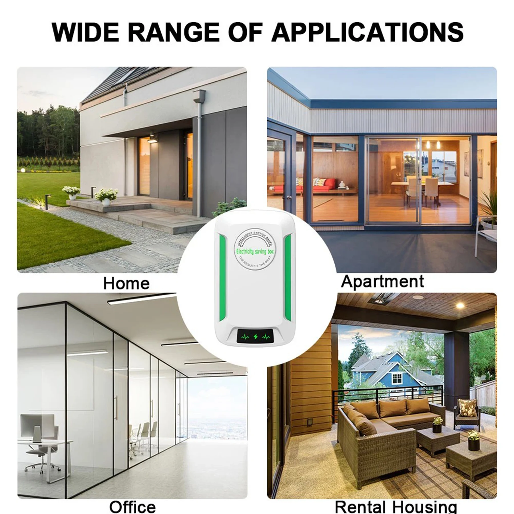 Electricity Saving Box - Intelligent Energy Saver , Plug in Saving Device for Home, Stabilize Voltage 90V-250V, EU/US/UK Adapter Electricity Saving Box - Intelligent Energy Saver , Plug in Saving Device for Home, Stabilize Voltage 90V-250V, EU/US/UK Adapter