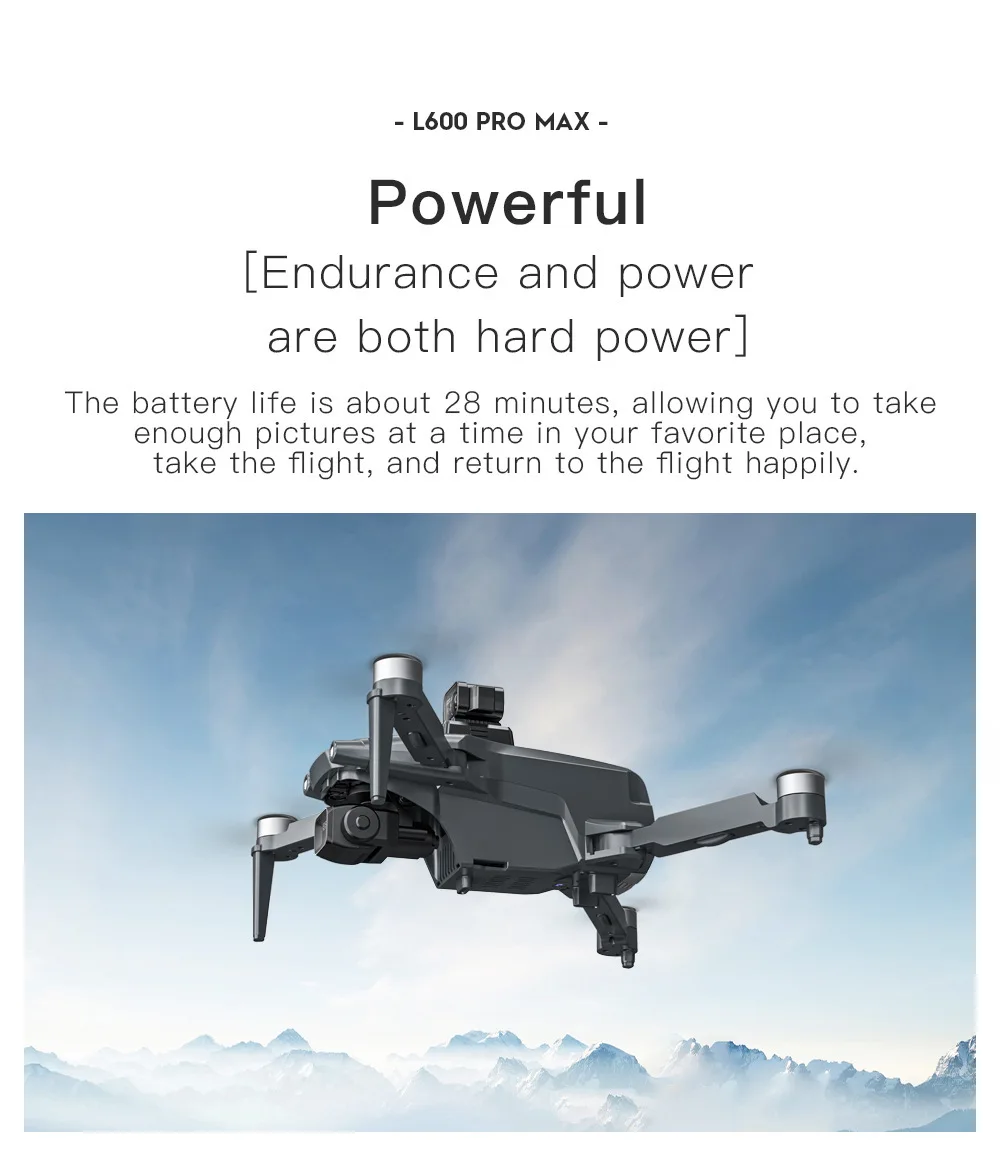 Original L600 PRO MAX GPS Drone Professional 3-Axis PTZ HD Dual Camera Obstacle Avoidance Brushless Motor 5G WIFI RC Quadcopter