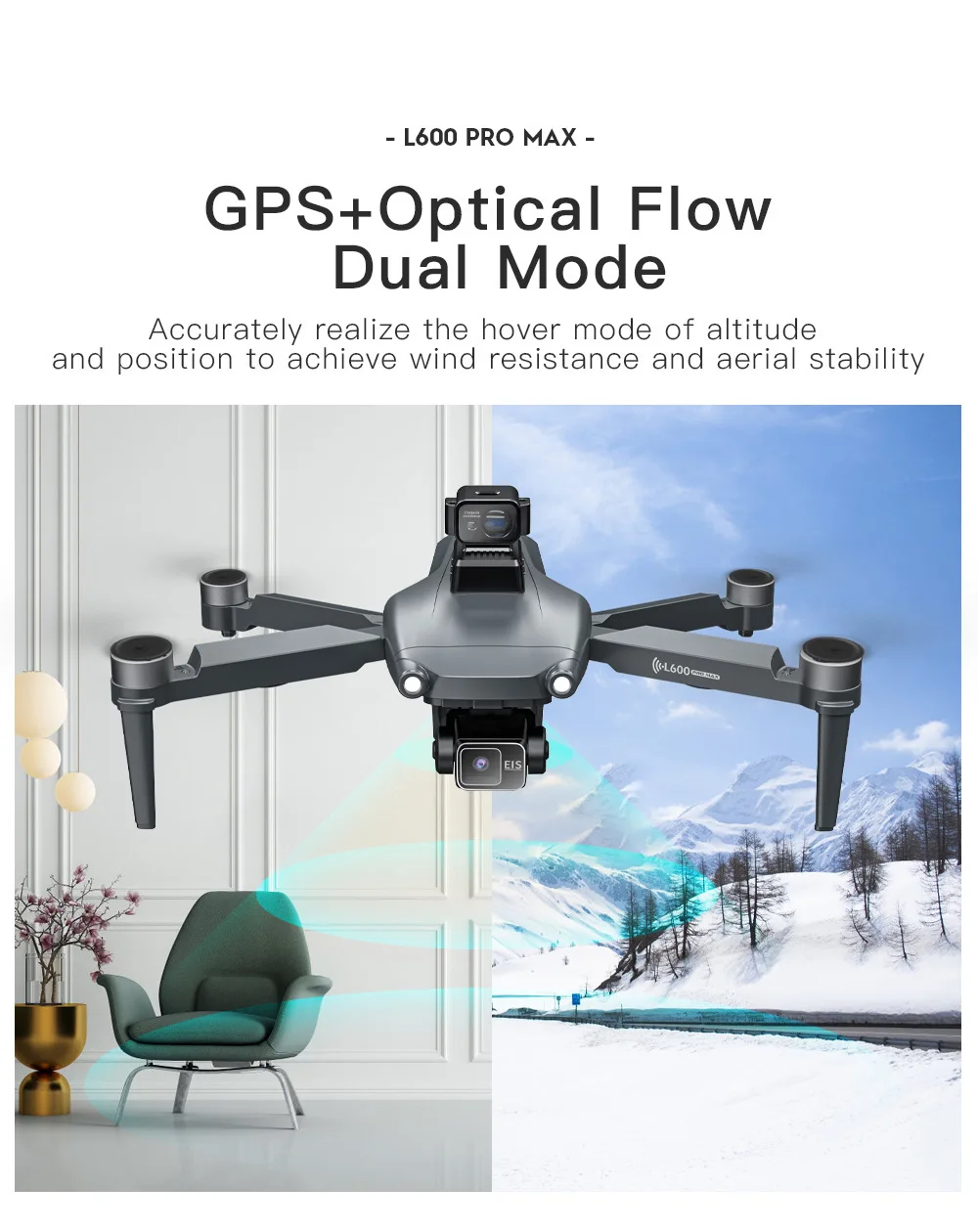 Original L600 PRO MAX GPS Drone Professional 3-Axis PTZ HD Dual Camera Obstacle Avoidance Brushless Motor 5G WIFI RC Quadcopter