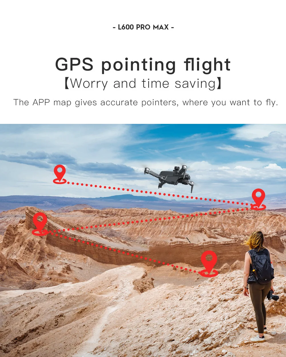 Original L600 PRO MAX GPS Drone Professional 3-Axis PTZ HD Dual Camera Obstacle Avoidance Brushless Motor 5G WIFI RC Quadcopter