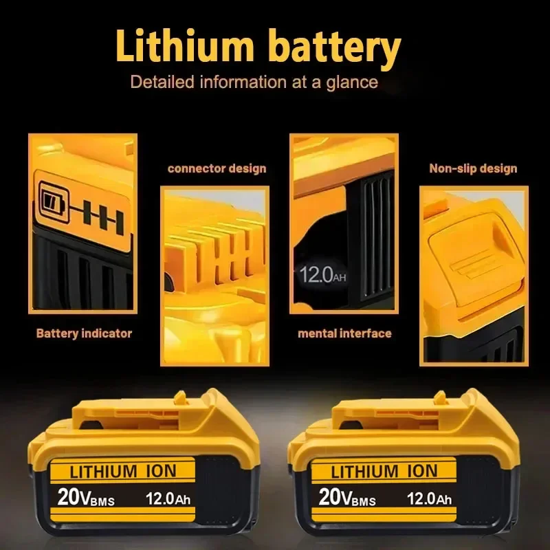 .for DeWalt 18v 20Volt Lithium Ion Batteries 20V 6Ah DCB203 Li ion Battery ReplacementDCB206 DCB205 DCB204 DCB200Power Tools. .for DeWalt 18v 20Volt Lithium Ion Batteries 20V 6Ah DCB203 Li ion Battery ReplacementDCB206 DCB205 DCB204 DCB200Power Tools.