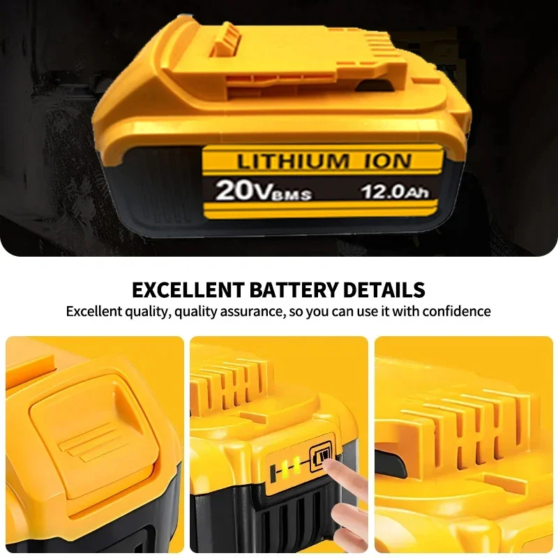 .for DeWalt 18v 20Volt Lithium Ion Batteries 20V 6Ah DCB203 Li ion Battery ReplacementDCB206 DCB205 DCB204 DCB200Power Tools. .for DeWalt 18v 20Volt Lithium Ion Batteries 20V 6Ah DCB203 Li ion Battery ReplacementDCB206 DCB205 DCB204 DCB200Power Tools.