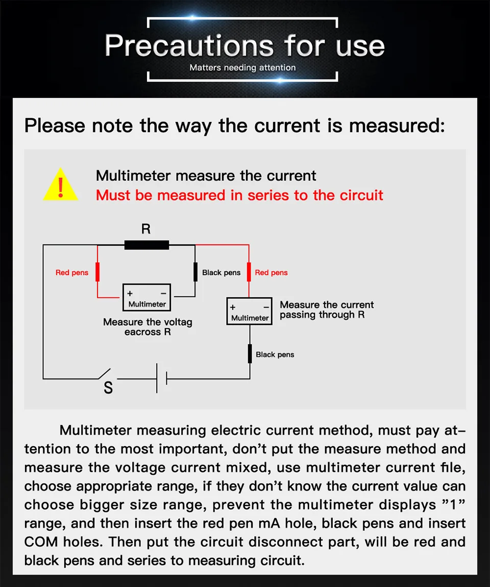 ANENG SZ308 Digital Multimeter   AC/DC Current Meter Voltage Resistance Meter Electrician LCD Screen Ohm Square Wave Test