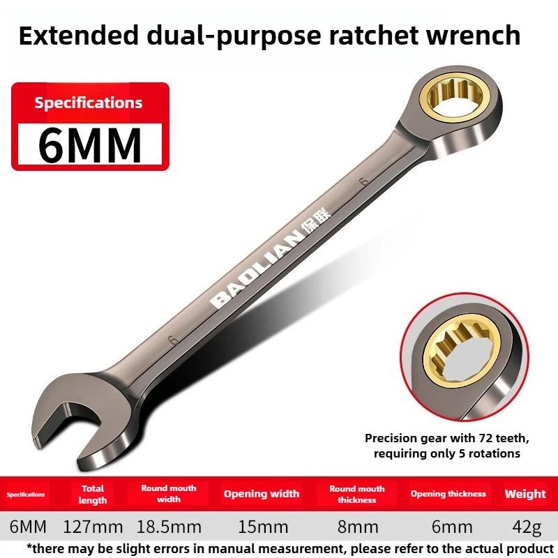 Universal Torx Wrench Adjustable Torque 8-22mm Ratchet Spanner for Bicycle Motorcycle Car Repair Tools Mechanical Tool