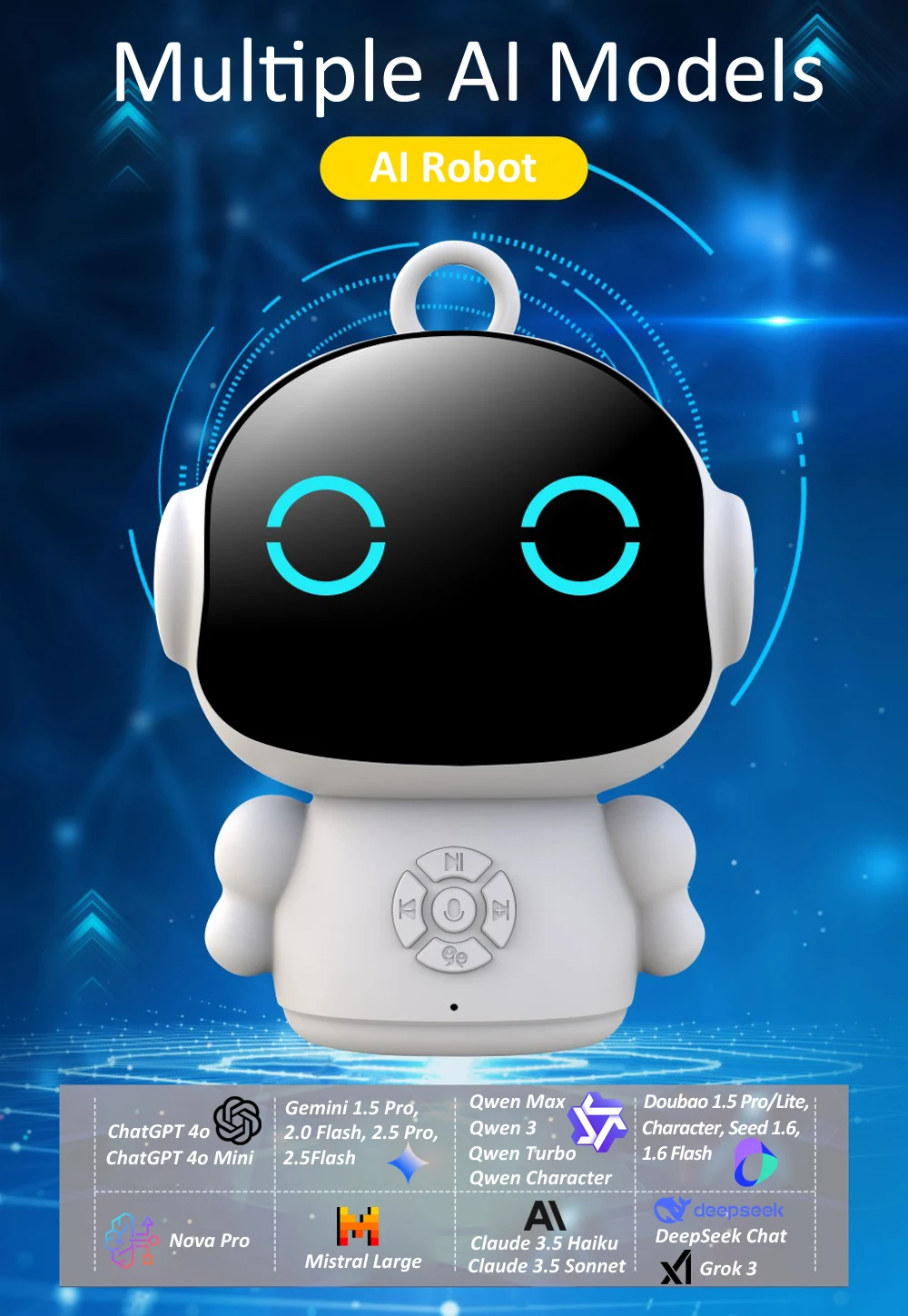 Smart AI Robot WiFi Early Education Toys for Children Speech Recognition & Voice Interactive Educational Learning Machine