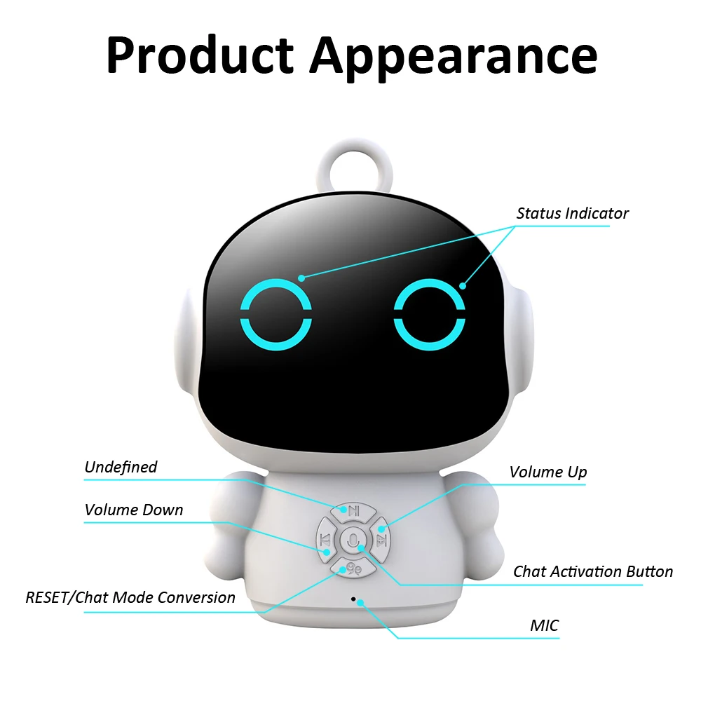 Smart AI Robot WiFi Early Education Toys for Children Speech Recognition & Voice Interactive Educational Learning Machine