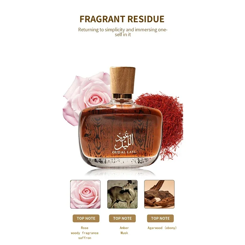 Arabian Brand Perfume High-end Men's Perfume Musk Oud And Cedarwood Woody Scent Long-lasting And Charm Men's Eau De Toilette Arabian Brand Perfume High-end Men's Perfume Musk Oud And Cedarwood Woody Scent Long-lasting And Charm Men's Eau De Toilette