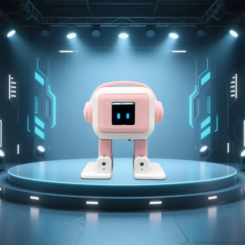 AI EMO Robot 1.54inches Screen Electronic Toys Intelligent Interactive Robots Voiceprint Recognition Companion for Child Gifts