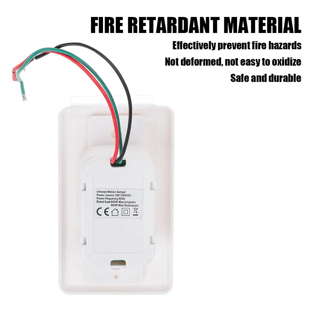 PIR Motion Sensor Switch AC 110V-240V Recessed Infrared smart Human Body Sensor Wall Switch Power Supply Accessories PIR Motion Sensor Switch AC 110V-240V Recessed Infrared smart Human Body Sensor Wall Switch Power Supply Accessories