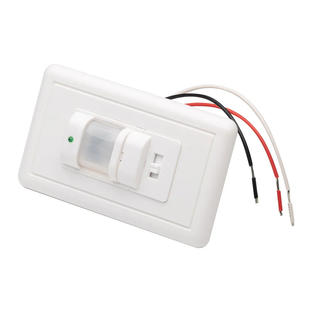 PIR Motion Sensor Switch AC 110V-240V Recessed Infrared smart Human Body Sensor Wall Switch Power Supply Accessories PIR Motion Sensor Switch AC 110V-240V Recessed Infrared smart Human Body Sensor Wall Switch Power Supply Accessories