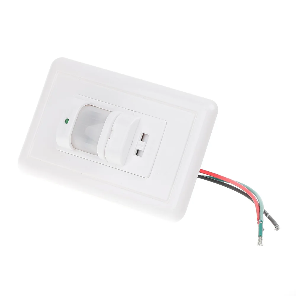 PIR Motion Sensor Switch AC 110V-240V Recessed Infrared smart Human Body Sensor Wall Switch Power Supply Accessories PIR Motion Sensor Switch AC 110V-240V Recessed Infrared smart Human Body Sensor Wall Switch Power Supply Accessories