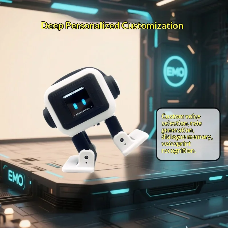 EMO Robot Toy Desktop Pet Intelligent Ai Electronic Accompanying Decoration Electronic Advanced Smart Pet Children's Toys Gift