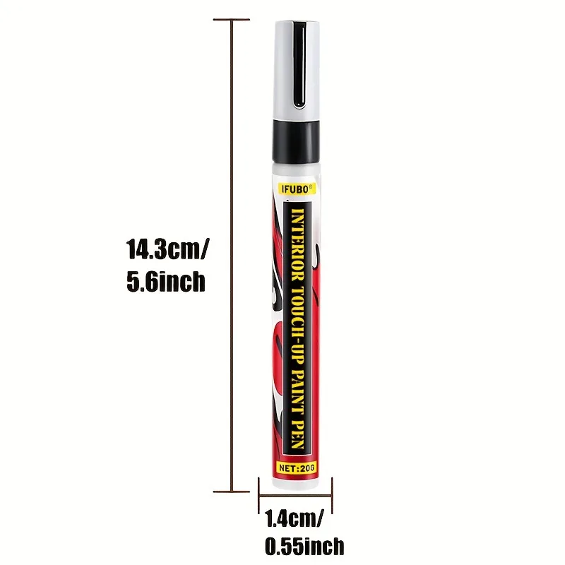 Car Button Paint Repair Pen | Black Touch-Up | Fix Interior/Steering Wheel/Dashboard Scratches | Leather Seat Color Matching Car Button Paint Repair Pen | Black Touch-Up | Fix Interior/Steering Wheel/Dashboard Scratches | Leather Seat Color Matching
