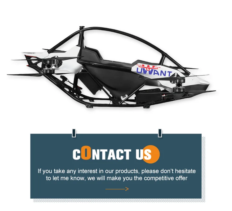 Uwant Eagle PRO Evtol Electric Manned Ultralight Aircraft with Battery Power Foldable Design 100Km/h Speed
