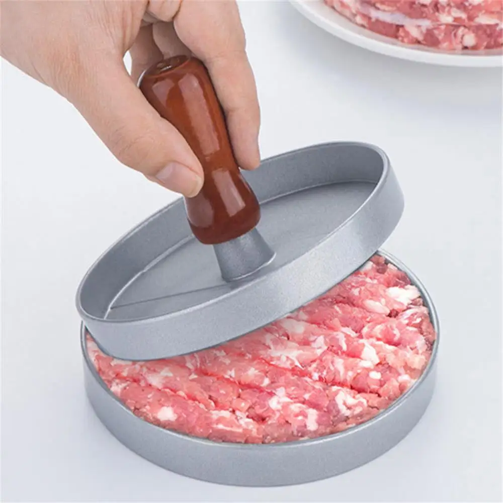 Hamburger Patty Machine Home Kitchen Burger Meat Press Making Round Patty Press Mold Creative Breakfast Patty Maker Aluminum Bur