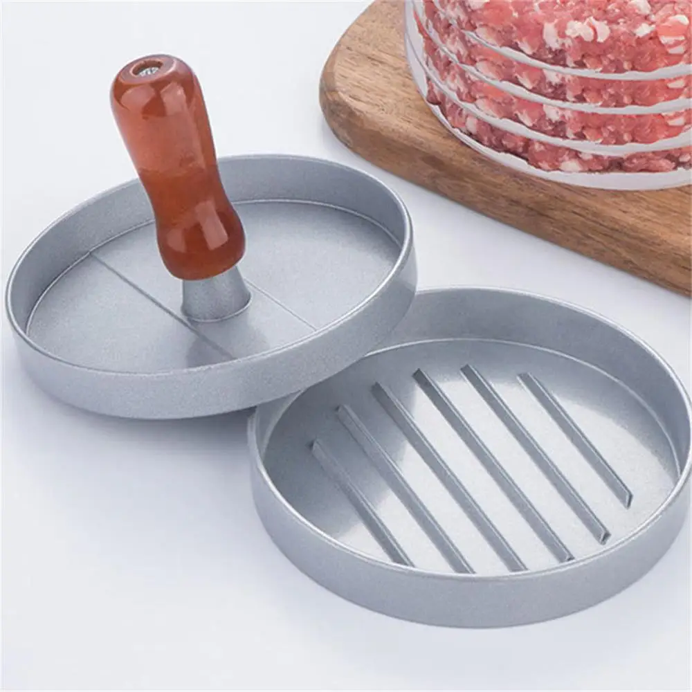 Hamburger Patty Machine Home Kitchen Burger Meat Press Making Round Patty Press Mold Creative Breakfast Patty Maker Aluminum Bur