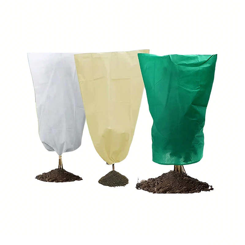 Plant Cover Winter Warm Tree Shrub Protecting Bag Frost Cloth Blankets for Outdoor Plant Freeze Protection Covers with Zipper