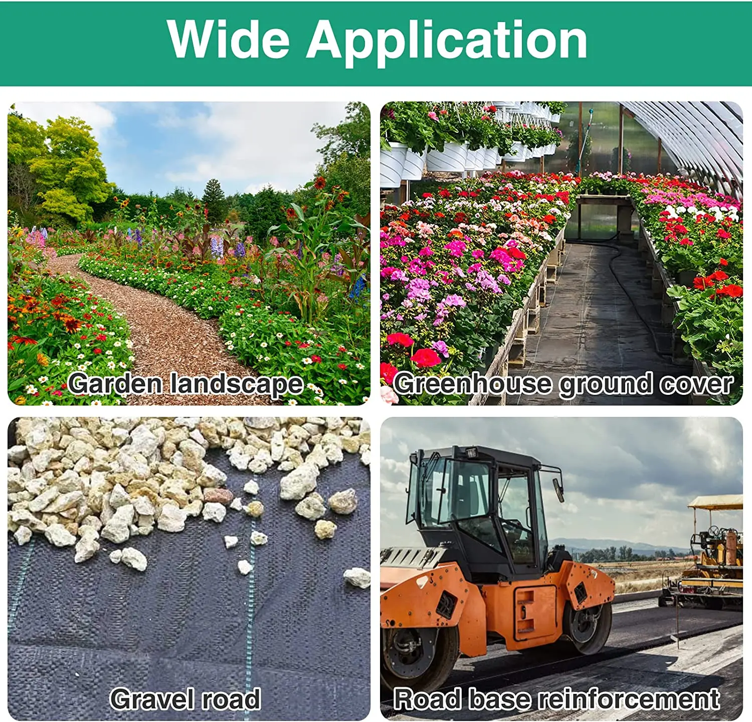 Weed Barrier Fabric Heavy Duty, Woven Weed Control Fabric, Non-Slip Outdoor Rubber Floor Mats, Weed Block Polyethylene Ground Co Weed Barrier Fabric Heavy Duty, Woven Weed Control Fabric, Non-Slip Outdoor Rubber Floor Mats, Weed Block Polyethylene Ground Co