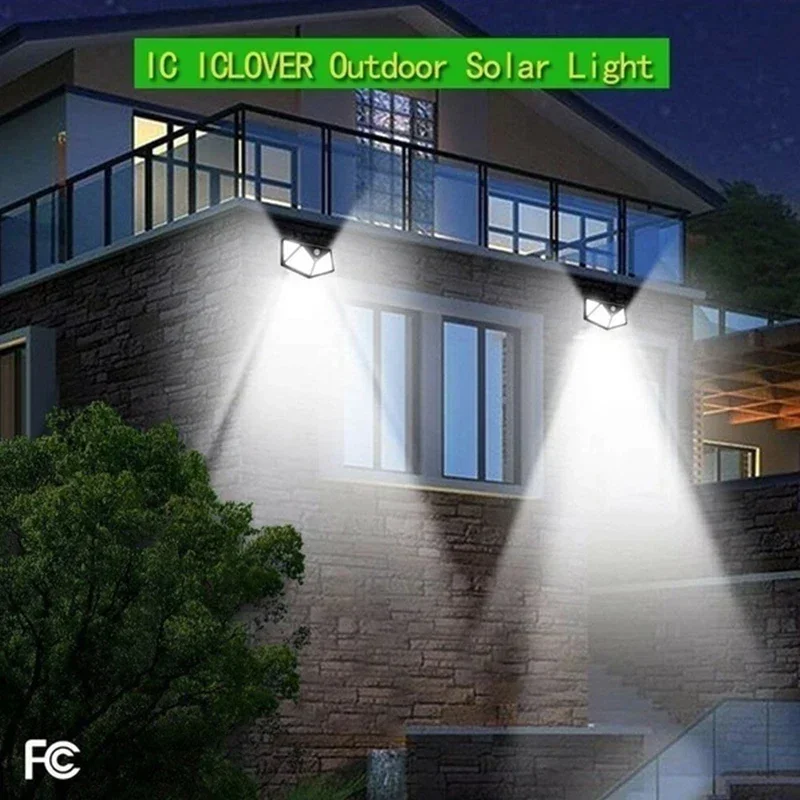 1/2/4Pcs 100 LED Solar Wall Lights Outdoor Solar Lamp Motion Sensor Solar Powered Sunlight Street Light for Garden Night Light 1/2/4Pcs 100 LED Solar Wall Lights Outdoor Solar Lamp Motion Sensor Solar Powered Sunlight Street Light for Garden Night Light