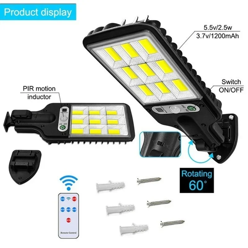 Powerful LED Solar Outdoor Led Courtyard Wall Lamp Rechargeable Human Body Induction Garden Terrace Garage Door Street Lighting Powerful LED Solar Outdoor Led Courtyard Wall Lamp Rechargeable Human Body Induction Garden Terrace Garage Door Street Lighting