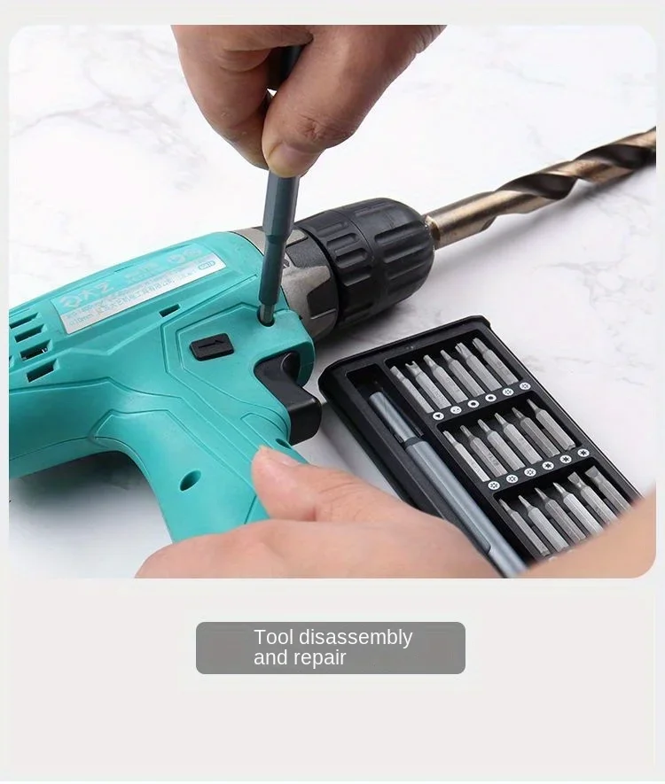 Precision Screwdriver Set 25 in 1 Phillips Torx Hexagonal Flat Head Magnetic Screwdriver Head for iPhone PC Watch Camera Glasses Precision Screwdriver Set 25 in 1 Phillips Torx Hexagonal Flat Head Magnetic Screwdriver Head for iPhone PC Watch Camera Glasses