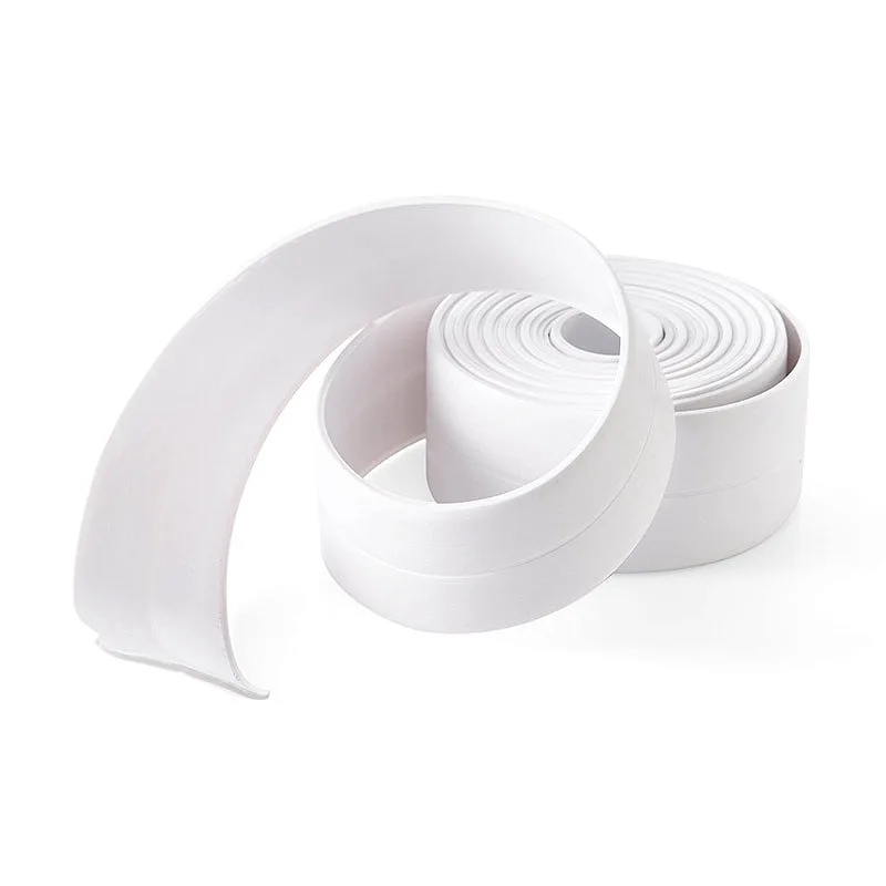 Waterproof Sealing Tape Strips PVC Self Adhesive Wall Sticker for Bathroom Shower Bath Seal Caulk Strip Kitchen Sink Mold Proof Waterproof Sealing Tape Strips PVC Self Adhesive Wall Sticker for Bathroom Shower Bath Seal Caulk Strip Kitchen Sink Mold Proof
