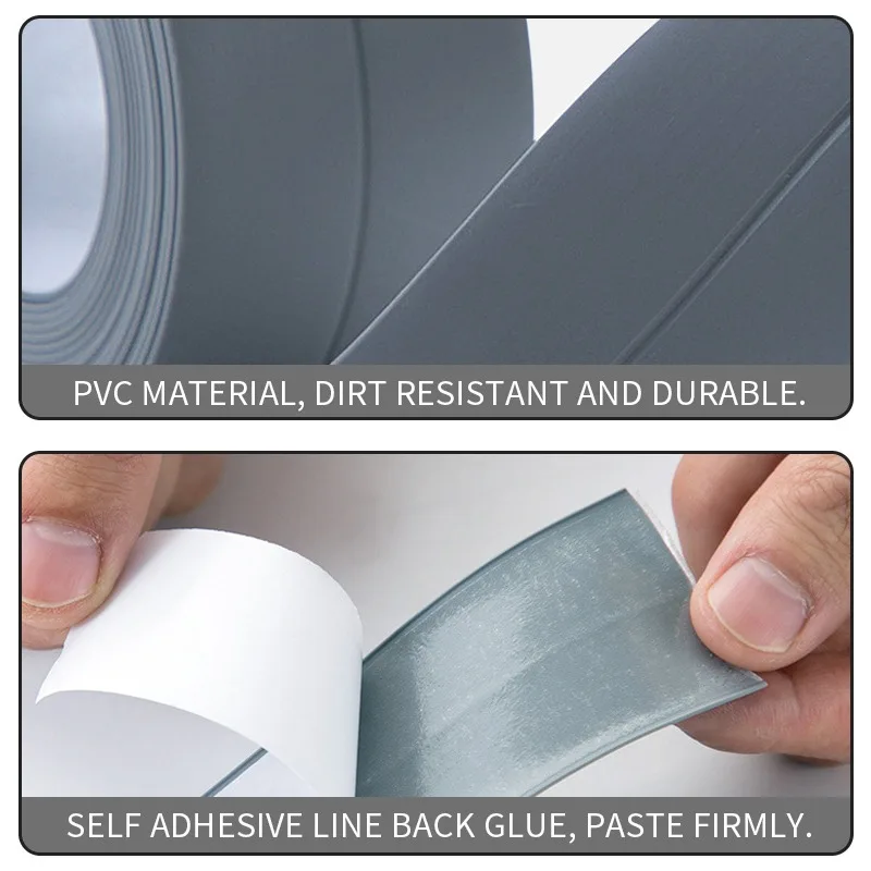 Waterproof Sealing Tape Strips PVC Self Adhesive Wall Sticker for Bathroom Shower Bath Seal Caulk Strip Kitchen Sink Mold Proof Waterproof Sealing Tape Strips PVC Self Adhesive Wall Sticker for Bathroom Shower Bath Seal Caulk Strip Kitchen Sink Mold Proof