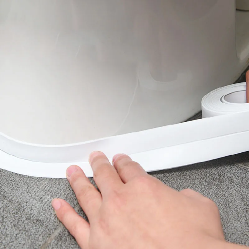 Waterproof Sealing Tape Strips PVC Self Adhesive Wall Sticker for Bathroom Shower Bath Seal Caulk Strip Kitchen Sink Mold Proof Waterproof Sealing Tape Strips PVC Self Adhesive Wall Sticker for Bathroom Shower Bath Seal Caulk Strip Kitchen Sink Mold Proof