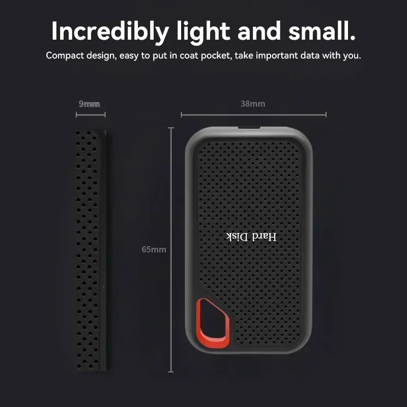 Huge Capacity Portable SSD 128TB High Speed External Hard Drive 1TB Hard Disk 2TB 4TB USB 3.1 Storage Device for Laptop/PC/Phone