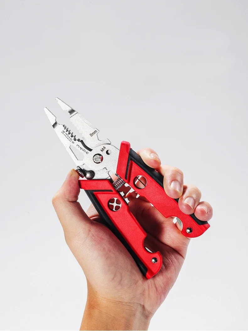 18 in 1 Electrician Pliers Multifunctional Wire Stripper Crimper Cutting Pliers Professional Electrical Repair Hand Tool