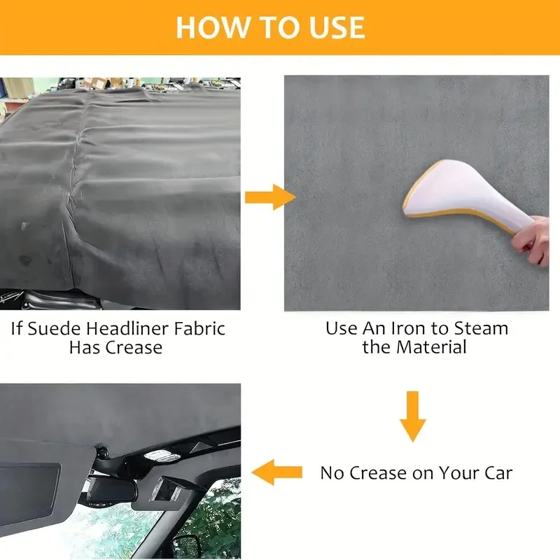 Max 250x150cm Suede Roof Lining Headliner Fabric Foam Material for Car Interior Upholstery Repair Ceiling Sky Fabrics Cloth DIY