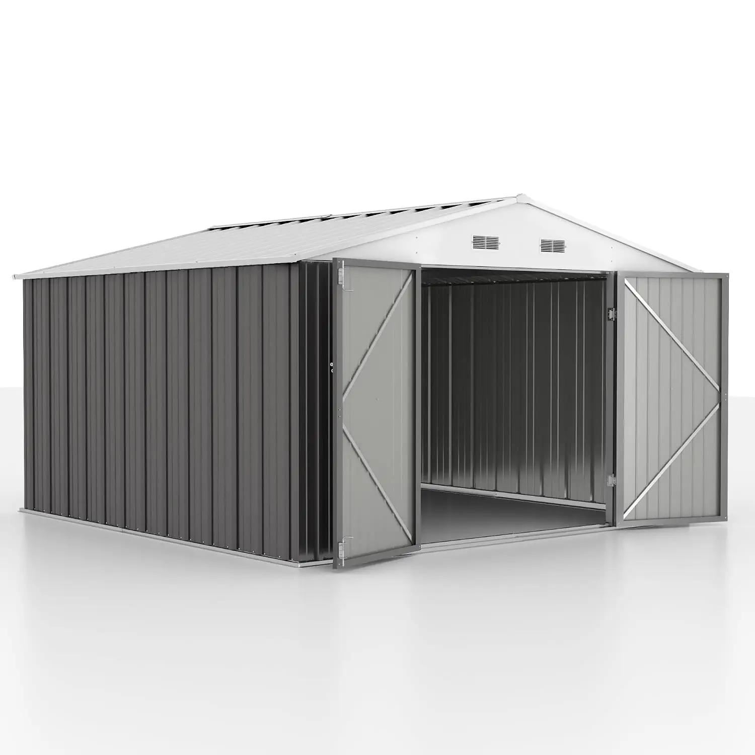 10 x 10 FT Shed Outdoor Storage Shed Metal Garden Shed with Lockable Door Outside Waterproof Tool Shed for, Customized 10 x 10 FT Shed Outdoor Storage Shed Metal Garden Shed with Lockable Door Outside Waterproof Tool Shed for, Customized