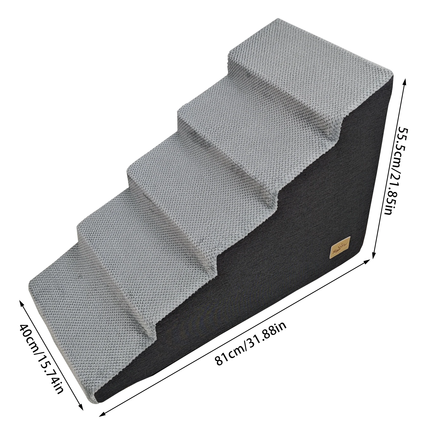 3/4/5 Steps Pet Dog Stairs Ramp High-Density Sponge Foam Dog Steps for Puppies Accessory for High Beds And Sofas 3/4/5 Steps Pet Dog Stairs Ramp High-Density Sponge Foam Dog Steps for Puppies Accessory for High Beds And Sofas