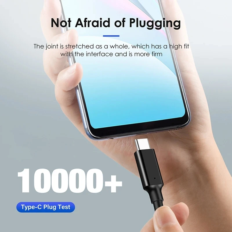 USB 3.2 10Gbps Type C Cable USB A to Type-C 3.2 Gen2 Cable Data Transfer USB C SSD Hard Disk Cable 3A 60W QC 3.0 Fast Charging